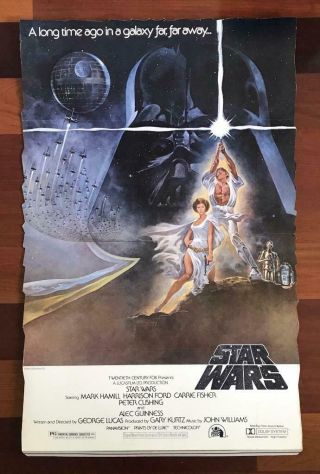 Us Nss Issued George Lucas Star Wars 1977 Style A Theatrical Standee Rare