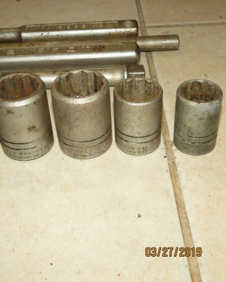 Vintage Proto Ratchet 12 point Sockets 3/4 
