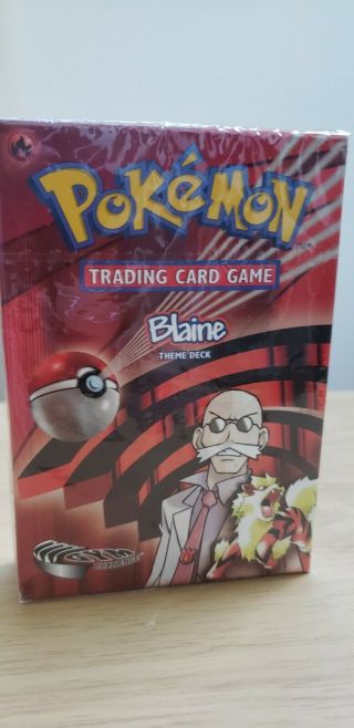 Vintage Pokemon Theme Deck Gym Challenge Blaine Trading Cards Set Stater 4