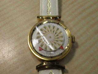 Vintage Ernest Borel Kaleidoscope Wind Up Mechanical Jewelry Wrist Watch 2