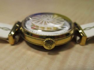 Vintage Ernest Borel Kaleidoscope Wind Up Mechanical Jewelry Wrist Watch 4