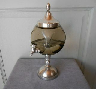 French Vintage Chrome Glass Absinthe Fountain