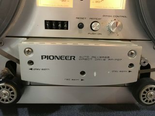 Vintage Pioneer RT - 707 Reel to Reel Tape Deck 5