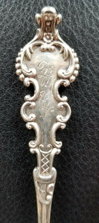 Duhme Sterling Silver Berry Serving Spoon No.  2 Pattern 2