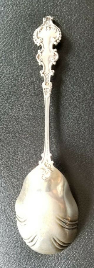 Duhme Sterling Silver Berry Serving Spoon No.  2 Pattern 3
