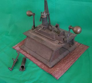 Rare 1800 Electric Shock Coin Operated Strength Test Penny Arcade Quack Machine