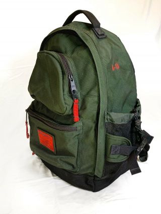 Abercrombie & Fitch A - 16 Backpack Dark Olive Green Black Red Vintage Rare Edc