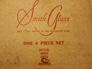 Vintage Blue Moon & Star,  L E Smith Glass Canister Set 8