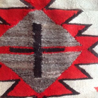 SPECIAL DEAL Vintage 1940s Navajo Native American Wool Rug 6 X 4.  5 ft 3
