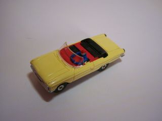 Vintage Aurora Thunderjet 1963 Ford Galaxie 500 Convertible Slot Car In Ho Scale