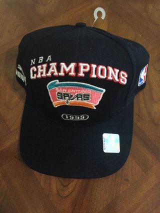 Nwt Vintage Puma 1999 San Antonio Spurs Nba World Champions Hat Cap