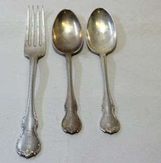 Towle Sterling French Provincial Silverware (1 Fork & 2 Teaspoons) - 112 - Grams