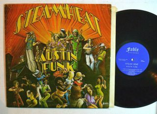 Soul Lp - Steamheat - Austin Funk 1975 Fable Texas Private Funk Rare Og Vg,