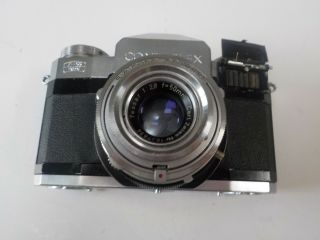 Vintage Contaflex camera with leather case Zeiss lens Tessar 1:2.  8 f=50mm 2