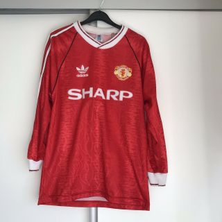 Rare Vintage Adidas Manchester United Football Shirt 1990/91 Season
