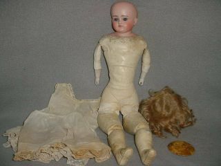 Antique Closed Mouth Turned Head Bisque Doll 3