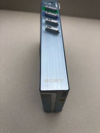RARE Blue SONY Walkman WM - 30 DOLBY NR.  Stereo Personal Cassette Player 5