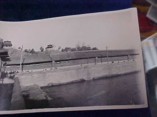 Orig Vintage Chinese - China Real Photo Water Canal In Peking c 1900 2