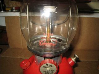 Vintage Red Coleman Lantern Model 200A w/ Box - Date Code 10 - 66 4