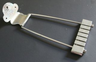 Vintage 1967 Gibson Chrome Trapeze Tailpiece 1960 ' s ES 0610TP2 6