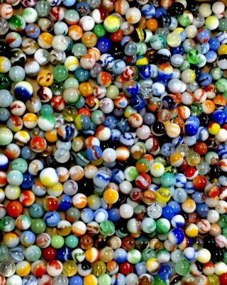 600,  Vintage Marbles Peltier Akro Agate Cac Alley