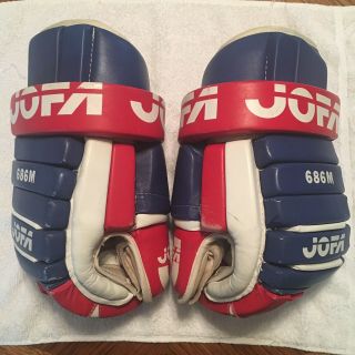 Vintage Jofa 686m Hockey Gloves In Montreal Canadiens Colors