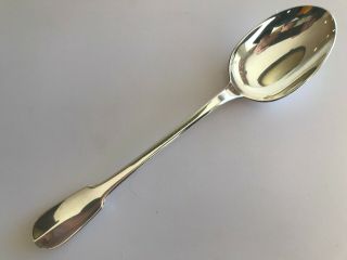1 Christofle Cluny 10 " Serving Spoon Silver Plated France