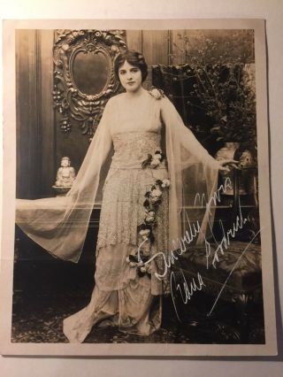 Edna Goodrich Rare Early Vintage Autograph Photo Stanford White Murder