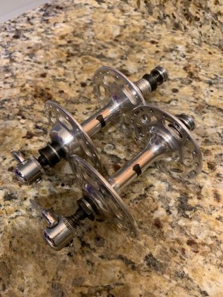 Vintage Campagnolo Nuovo Record High Flange Hubset Complete