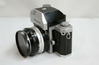 Vintage Nikon F Camera with 50mm Nikkor - S Lens Serial 6745194 52mm Polar Filter 2