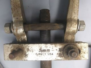 Vintage Snap On Tools USA CJ861 Bar Puller Jaw Long Gear Bearing Set Center 4