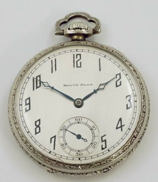 South Bend Pocket Watch,  Studebaker,  21 Jewels,  12 Size - Rf35328