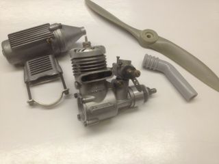 Vintage tigre G21 V35 RC Model Engine with Muffler 3