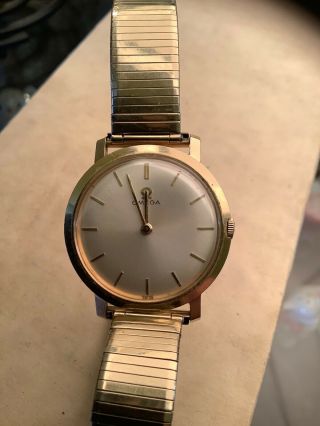 Vintage Omega Ross Watch 1960’s D8310 14k Gold Filled 17 Jewels Look