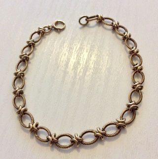 Ladies Vintage Solid 9 Carat Gold Fancy Link Ladies 9ct Bracelet