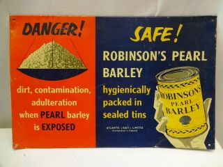 Vintage Advertising Tin Sign Robinson 