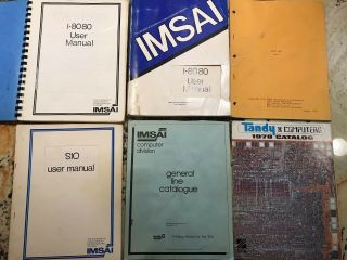 Vintage Imsai I - 8080 & Sio 1&2 Computer User Manuals Tandy Advertisement