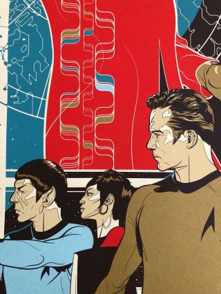Star Trek Space Seed - Mondo Poster - Martin Ansin - RARE 3