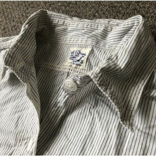 Orslow Vintage Fit Hickory Stripe Chambray Work Shirt Size 3 (medium)