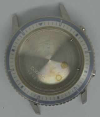 Vintage Zodiac Sea Wolf Steel Chronograph Case.  Ref: Zo2811.