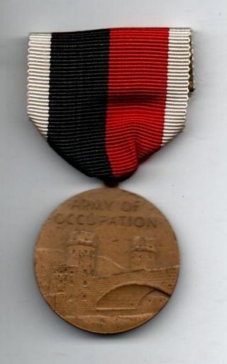 Us Army Wwii Occupation Medal Awarded For Europe Or Asia German Berlin Japan