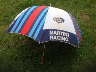 Martini Racing Vintage Fabric Umbrella Martini International Club Original1970s