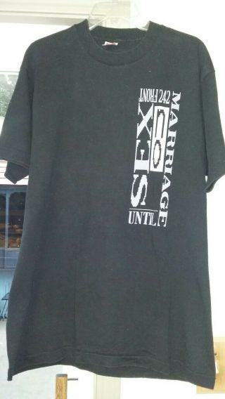 Front 242 Vintage Concert T - Shirt Size Xl No Sex Until Marriage