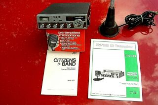 Vintage Realistic Trc - 449 Ssb/am Cb Radio Led 40 Channel,  W/access.  Japan