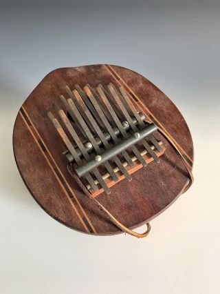 A Vintage Inlaid African Thumb Piano