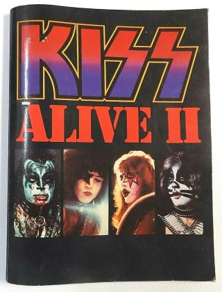 Kiss Alive Ii Song Book 1977 Complete W/all Color & B/w Photos Vintage