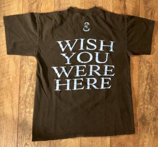 Vintage PINK FLOYD ‘WISH YOU WERE HERE’ Promo Concert T Shirt L 1992 BROCKUM 4
