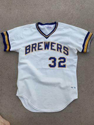 Vintage Milwaukee Brewers Player Jersey 1974 32 Baseball