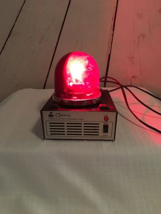 Vintage Federal Sign and Signal Fire Ball Light w/ Cobra Regulated Power Pak 2