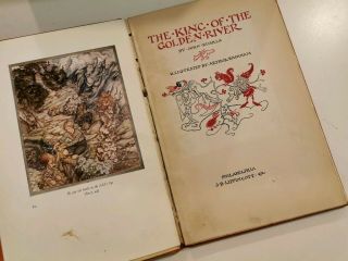 Three Vintage Illustrated Children ' s Books RACKHAM RUSKIN FAIRY GOBLIN VICTORIAN 2